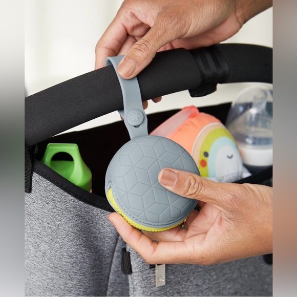Skip*Hop Grab & Go Silicone Pacifier Holder - Gray - Picture 5 of 7